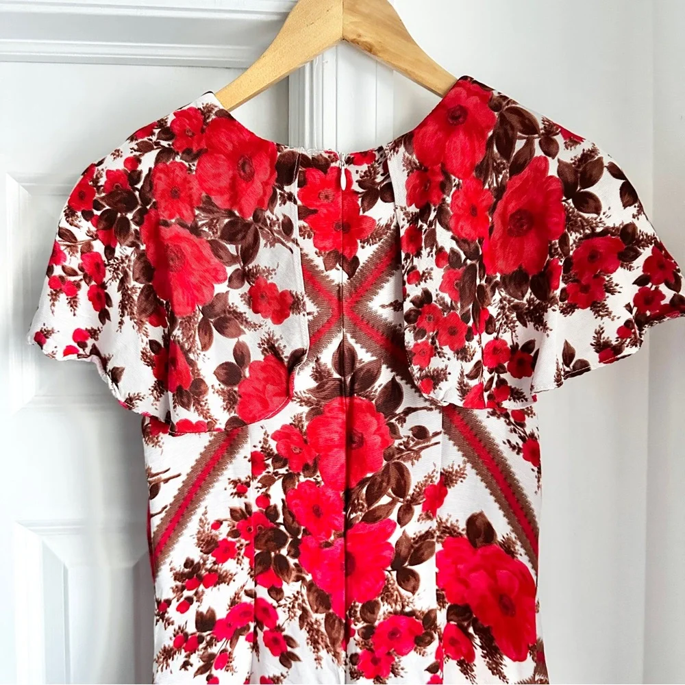 Hill House Davina Dress in Red Diamond Rose - Picture 6 of 9